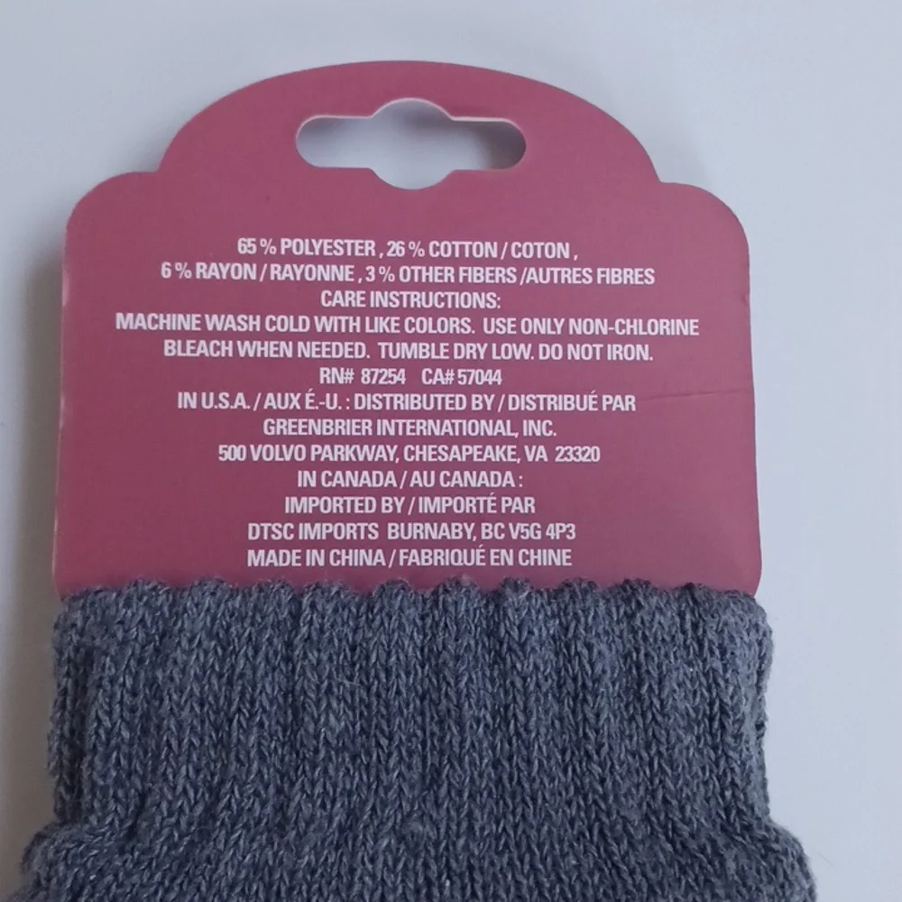 Juncture Leg Warmers Gray New